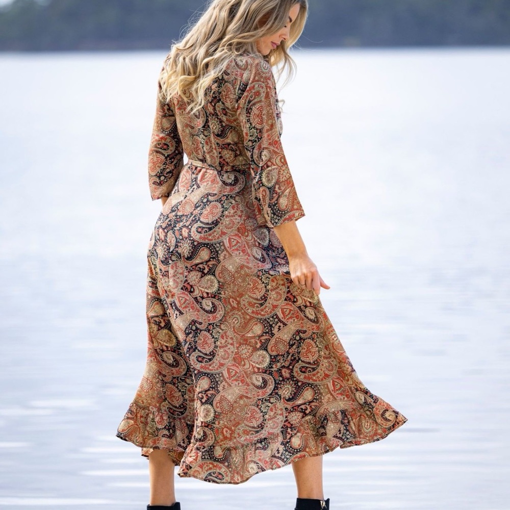 Cienna Wrap Dress Size Large